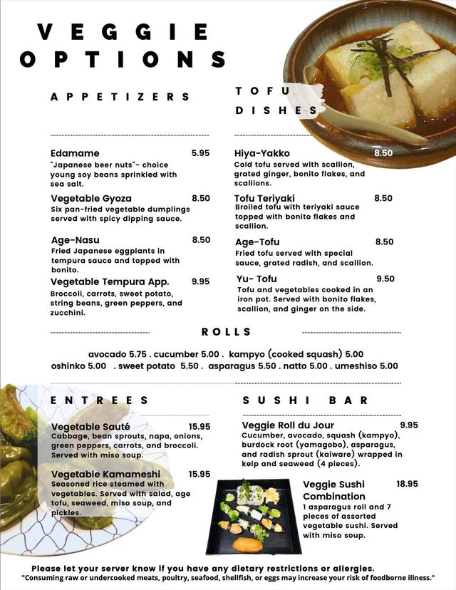 Menu at a glance | Kotobuki Japanese Cuisine